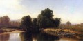 Cattle by the River beachside Alfred Thompson Bricher